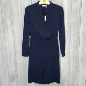Tory Burch midi Navy blue dress. NWT